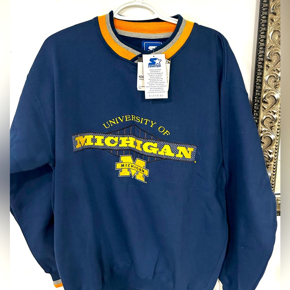 VINTAGE 90s NEW w/TAGS STARTER MICHIGAN